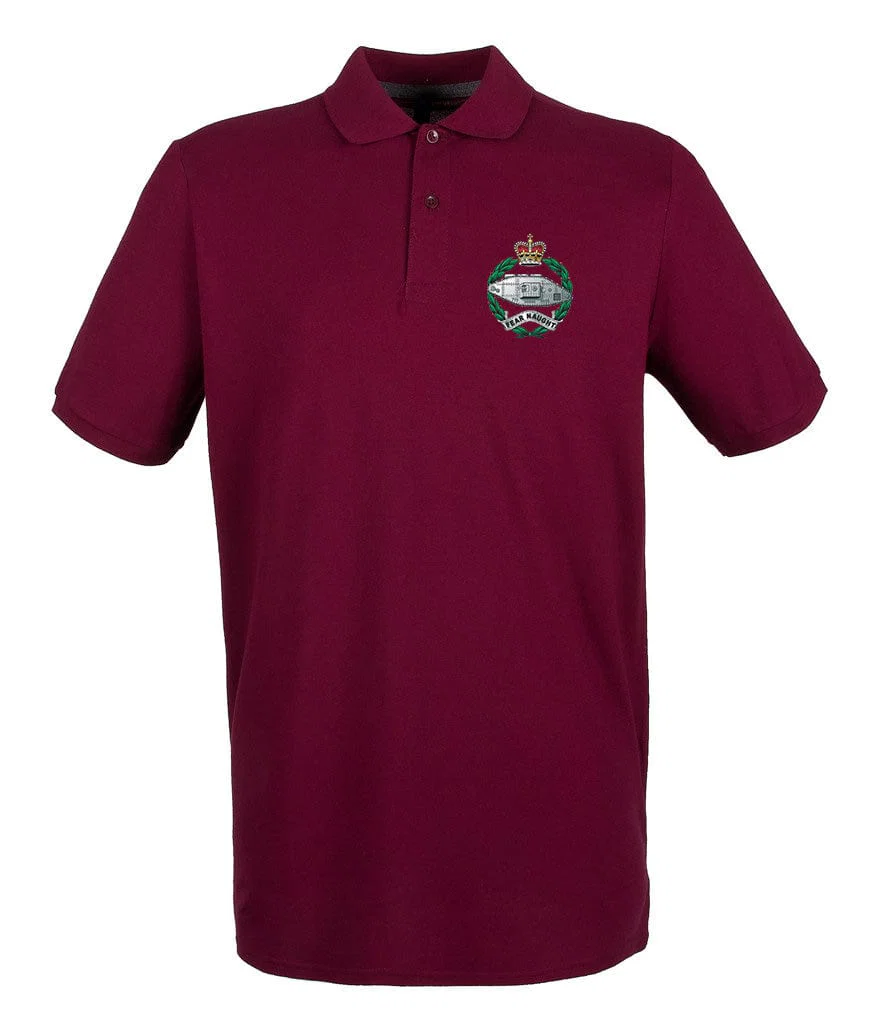 Royal Tank Regiment RTR Embroidered Pique Polo Shirt - Image 4
