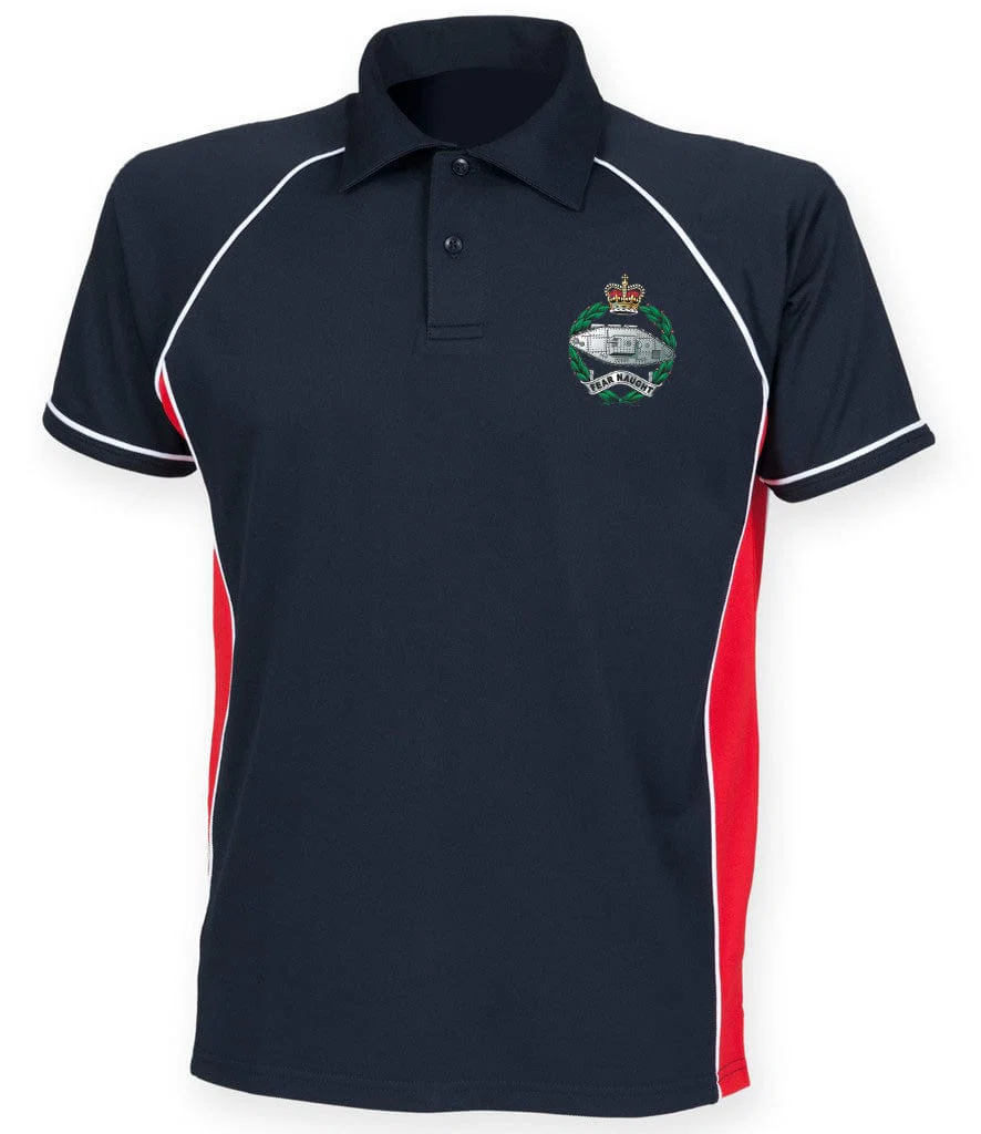 Royal Tank Regiment RTR Unisex Performance Polo Shirt - Image 3