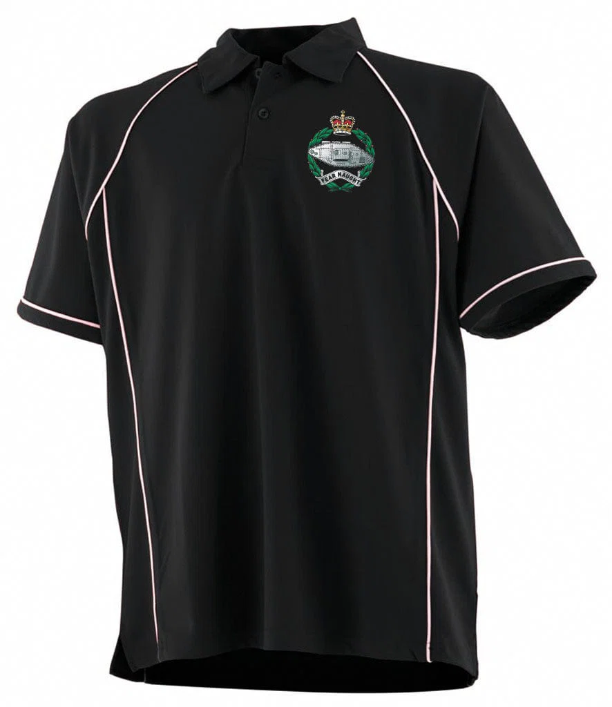 Royal Tank Regiment RTR Unisex Performance Polo Shirt - Image 5