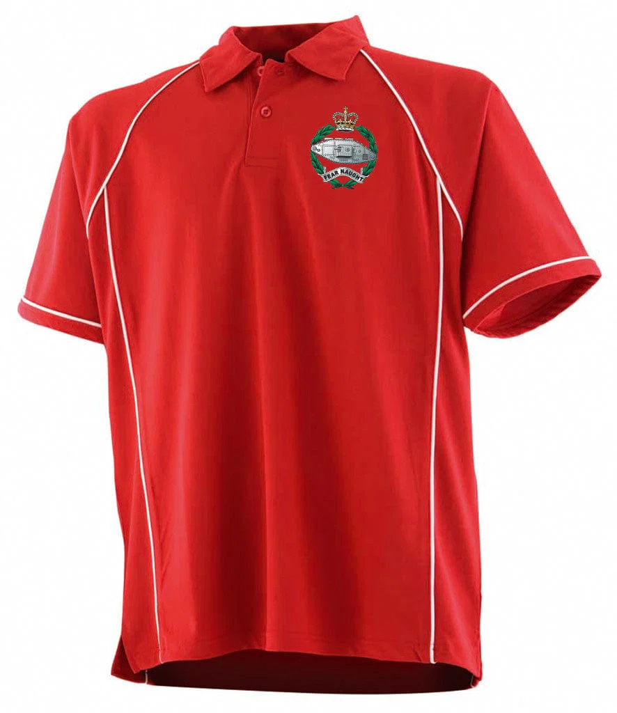 Royal Tank Regiment RTR Unisex Performance Polo Shirt - Image 6