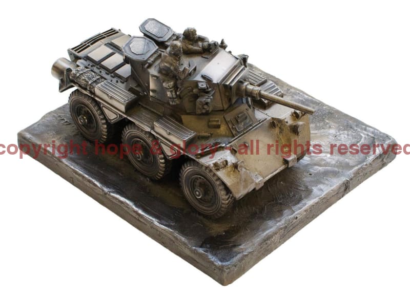 Saladin FV601 Armoured Car Cold Cast Bronze Military Statue - Image 3
