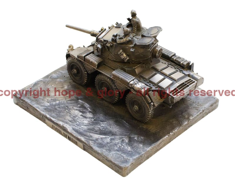 Saladin FV601 Armoured Car Cold Cast Bronze Military Statue - Image 5