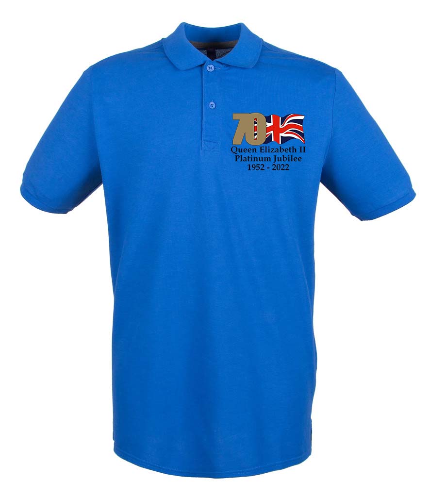 The Queen's Platinum Jubilee 2022 Embroidered Polo Shirt - Image 10