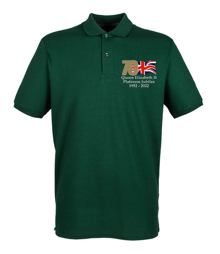 The Queen's Platinum Jubilee 2022 Embroidered Polo Shirt - Image 4
