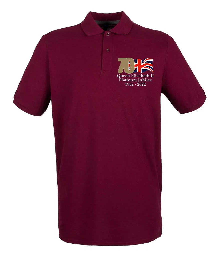 The Queen's Platinum Jubilee 2022 Embroidered Polo Shirt - Image 5