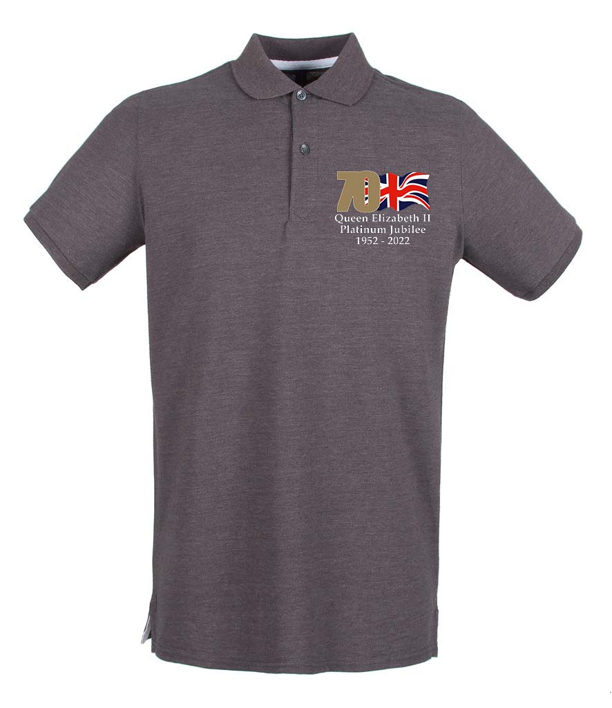 The Queen's Platinum Jubilee 2022 Embroidered Polo Shirt - Image 6