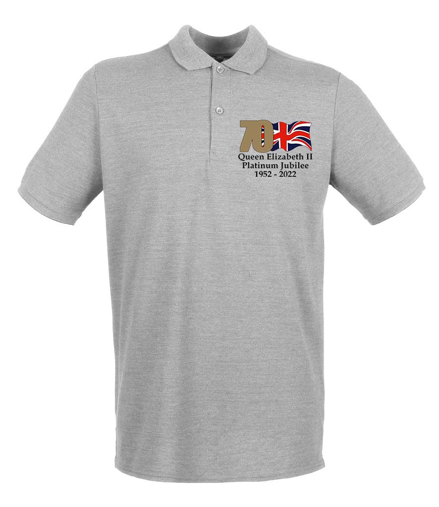 The Queen's Platinum Jubilee 2022 Embroidered Polo Shirt - Image 7