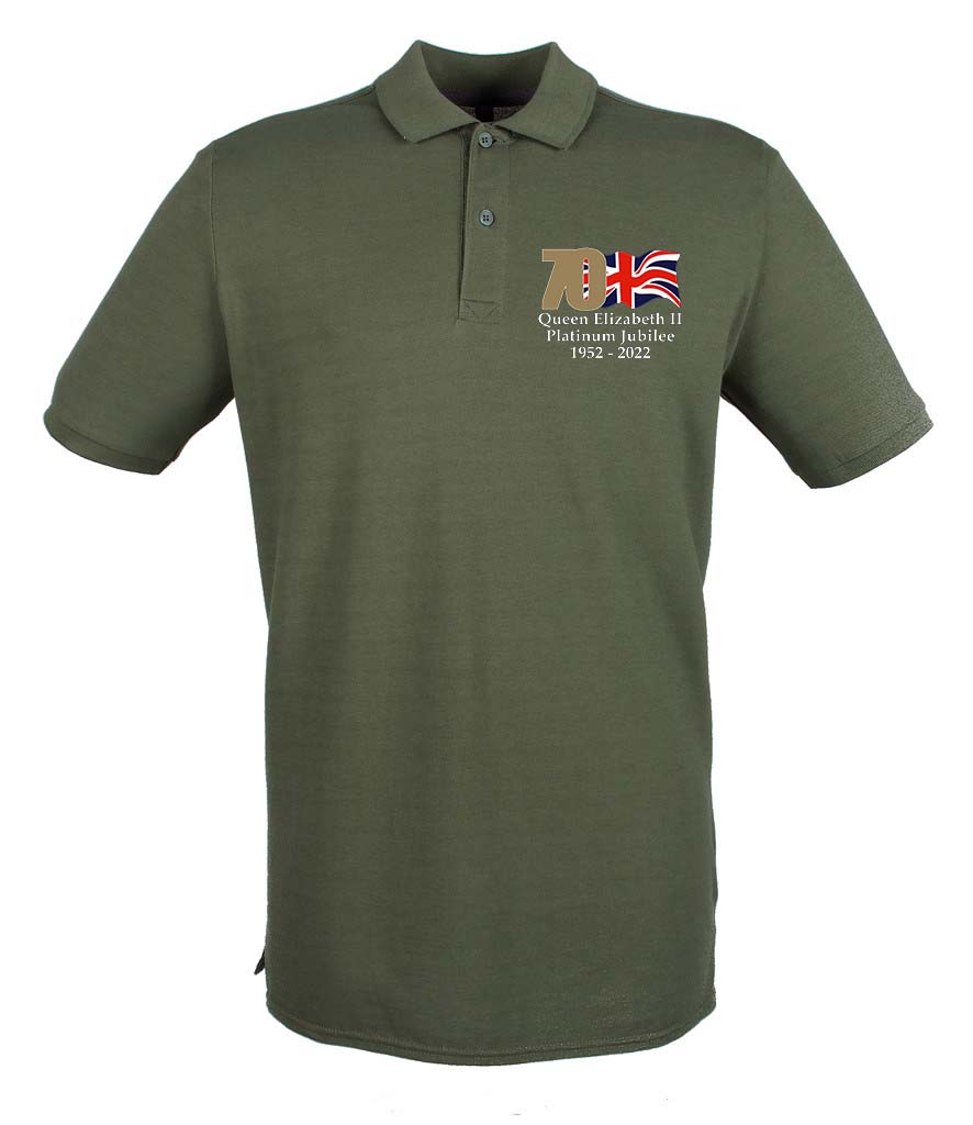 The Queen's Platinum Jubilee 2022 Embroidered Polo Shirt - Image 9