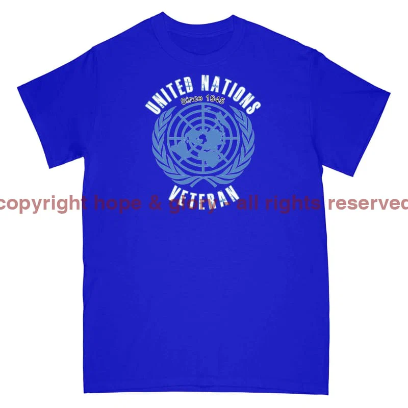 United Nations Veteran Printed T-Shirt - Image 4