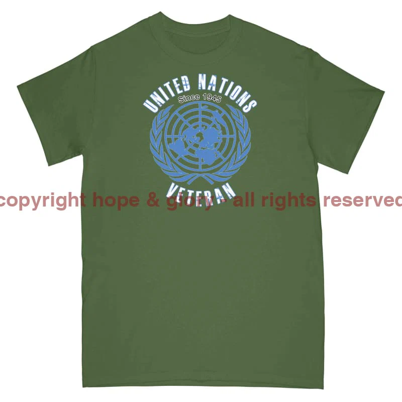 United Nations Veteran Printed T-Shirt - Image 7